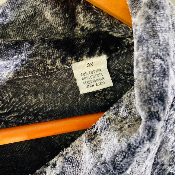 Vintage silver velvet flashback jacket - Picture 6 of 10